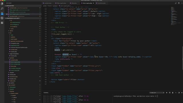 WordPress Ajax - Logged In VS Non Logged In Users смотреть онлайн