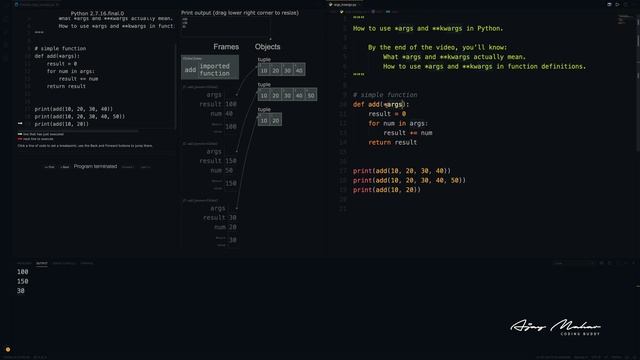 Python *args and **kwargs demystified: Watch Part 19 now смотреть онлайн