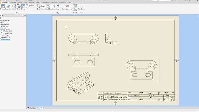 Autodesk Inventor | Sheet Metal To Flatten DXF פריסה של פח וקובץ Листовой металл. Развертка в DXF. смотреть онлайн