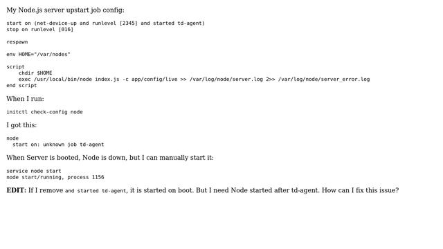 DevOps & SysAdmins: Node.js server is not started after reboot смотреть онлайн