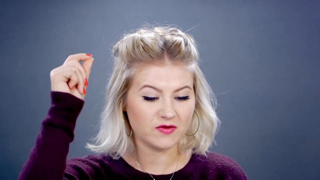 10 Easy Half Up hairstyles for SHORT HAIR Tutorial | Milabu смотреть онлайн