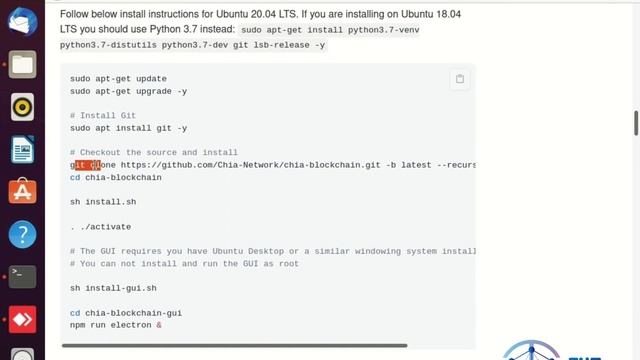 Installing Chia Mainet GUI in Ubuntu смотреть онлайн