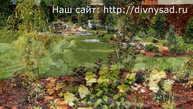 Водопад с прудом и альпийской горкой. смотреть онлайн