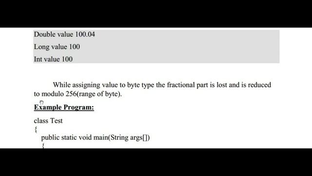 Type Conversion in JAVA смотреть онлайн