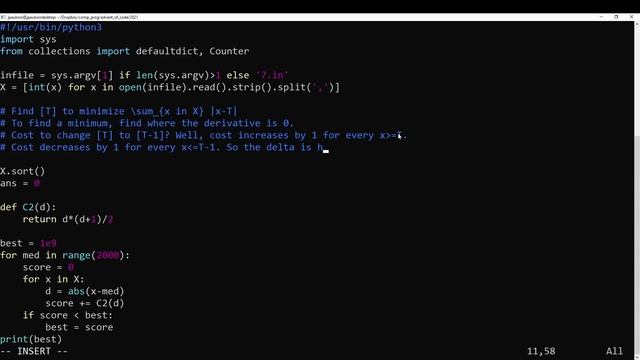 Advent of Code 2021 - Day 7 смотреть онлайн