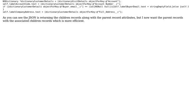 Salesforce: How to return a parent and its children records in JSON query? смотреть онлайн