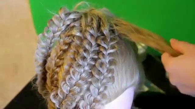 Детская прическа с ажурными косами смотреть онлайн