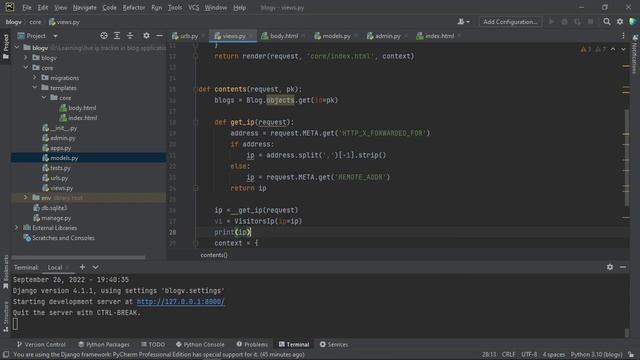 Blog visitor tracking system/ #iptracker with Django Python || PYTHON || DJANGO || ZAZ PROGRAMMING смотреть онлайн
