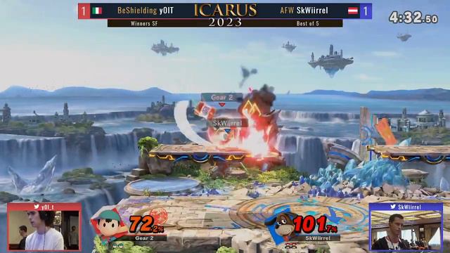 ICARUS 2023 - y0lT (Ness) vs SkWiirrel (Duck Hunt Duo) - Pools Winners Semi-Finals смотреть онлайн