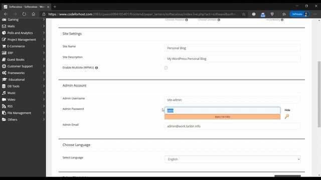 How to install WordPress using Softaculous | A Code For Host Inc Tutorial смотреть онлайн