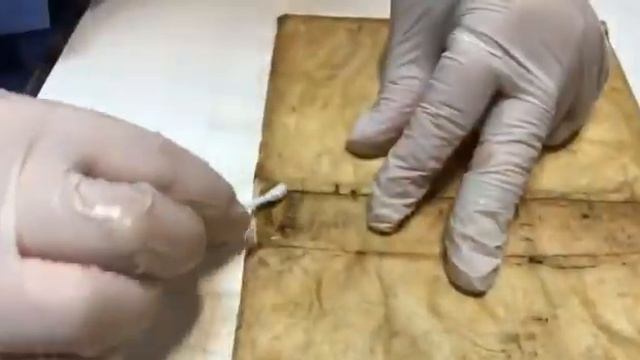 Работа по очистке пергамента. смотреть онлайн