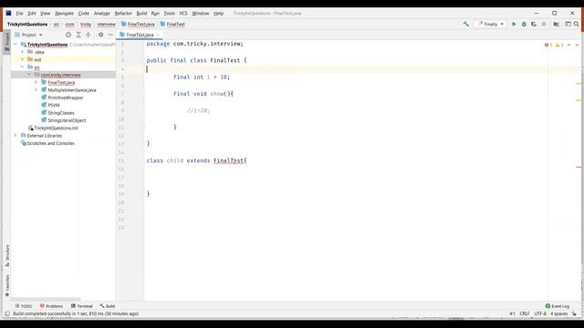 Tricky Interview Question | Difference between final, finally and finalize in Java смотреть онлайн