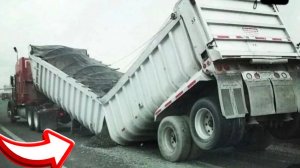 Неудачные и необычные случаи на дороге с дальнобойщиками и грузовиками №4