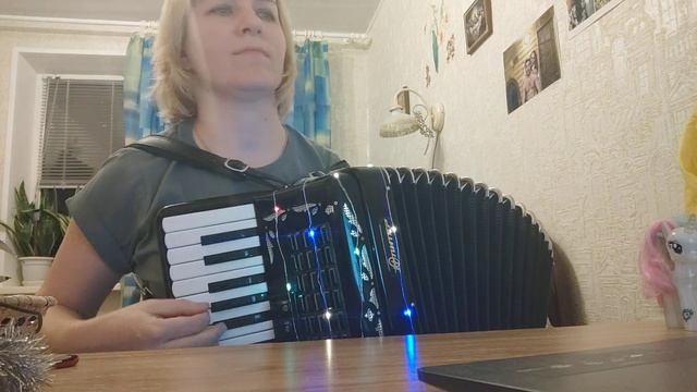 Мы с тобою как птицы, Караоке под аккордеон смотреть онлайн