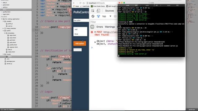 Free Code Camp Back End Development: Voting Application: Part 4 смотреть онлайн