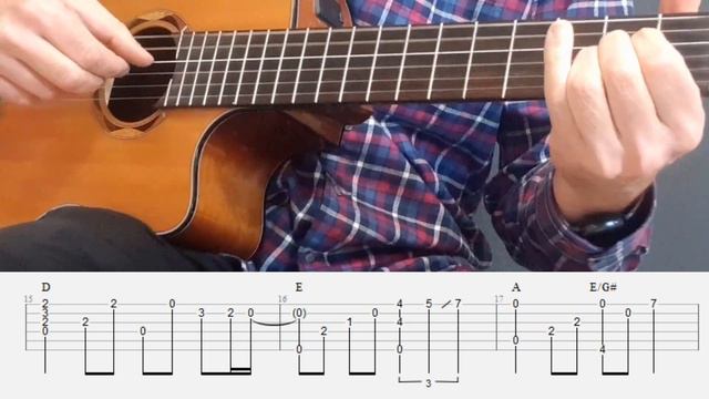 Endless love - Lionel Richie & Diana Ross - Fingerstyle Guitar Tutorial with tabs and chords смотреть онлайн