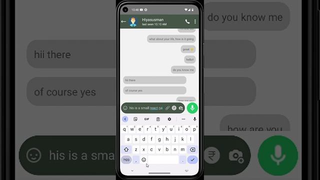 WhatsApp UI - React Native (Android ) смотреть онлайн