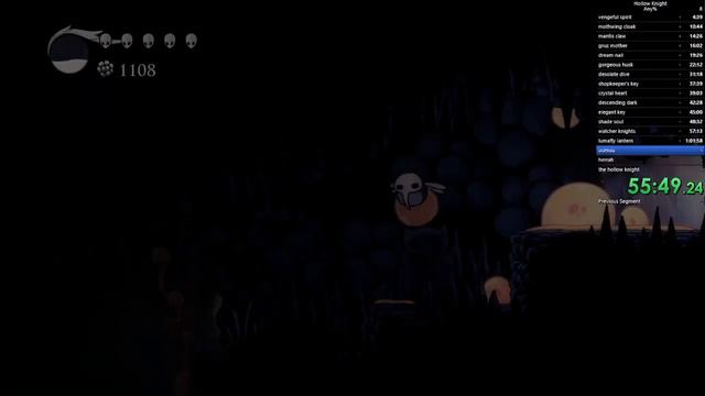 Hollow knight any% speedrun (1.4.3.2) former PB смотреть онлайн