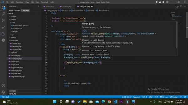 Fetch posts data by categories slug in php & MySQL database Part-#21