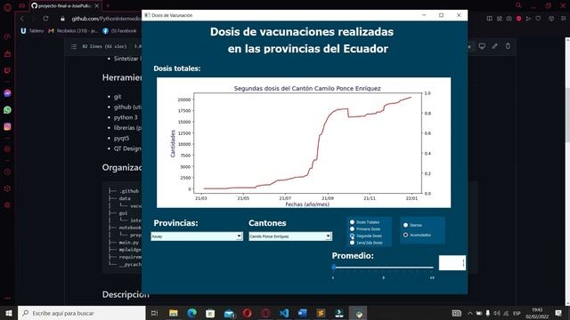 Proyecto final (App dosis de vacunas) - Python + Qt Designer смотреть онлайн