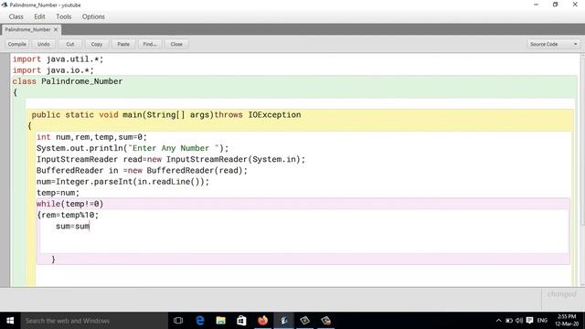 Java Program To Check Palindrome Number || InputStreamReader and BufferedReader смотреть онлайн