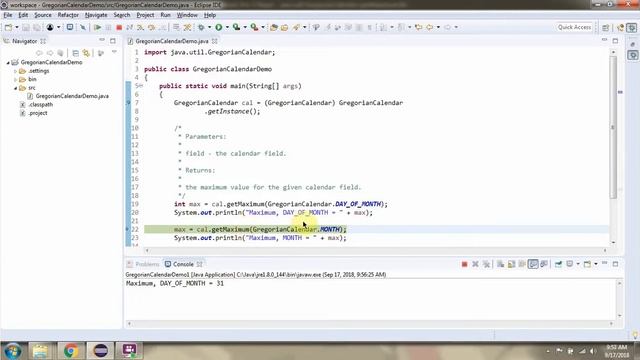 How to use getMaximum(int field) method of Java.util.GregorianCalendar class? | Java Date and Time смотреть онлайн