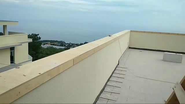 Терраса на коттедже №12 в процессе отделочных работ смотреть онлайн