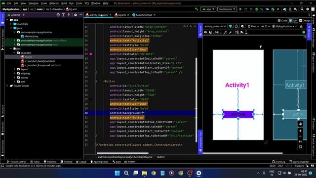 One Activity To Another Activity In Android Studio | Kotlin SetOnClickListener | Kotlin New Activit смотреть онлайн