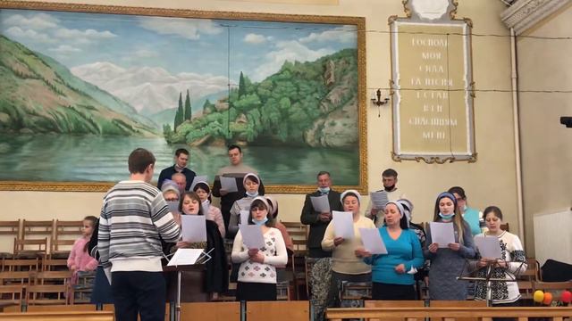 Славьте Творца все народы! Кременчугская Церковь ЕХБ 21.02.21 смотреть онлайн