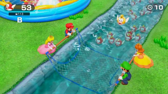 Super Mario Party Minigames - Peach vs Daisy vs Mario vs Luigi смотреть онлайн