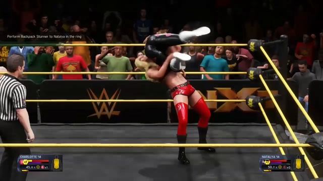 WWE 2K20 Showcase mode Four Horsewomen: Charlotte's Backpack Stunner and Figure 4 Headscissor смотреть онлайн