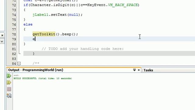 Lesson 8- A simple Java GUI program to perform input validation for numbers- ProgrammingWorld смотреть онлайн