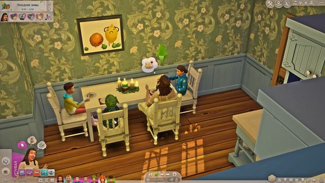 ТУСИМ С ДЕДОМ МОРОЗОМ! The Sims 4 Челлендж 100 детей НА ФЕРМЕ #10 смотреть онлайн