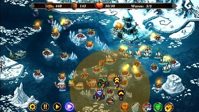 Fort Defense Arctic Ocean Level 2-3 Hard 3 Stars смотреть онлайн