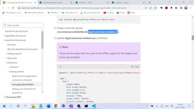 SPFx :How to create SharePointOnline Site Banner/Header using SPFx Extension Application Customizer смотреть онлайн