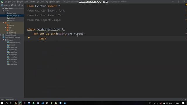 UNO Game with python (Tamil) Part-7 | Starting the GUI make смотреть онлайн