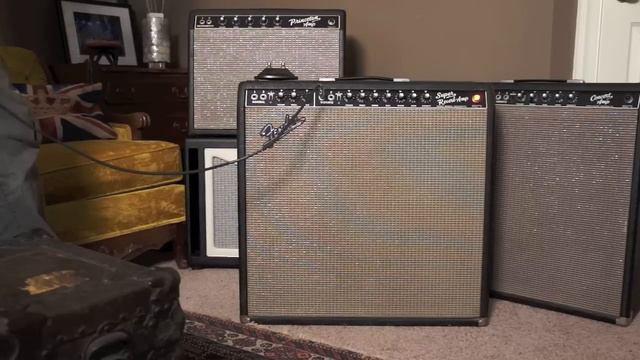 1965 Fender Super Reverb blackface w/ Jonathan Rose Tele смотреть онлайн