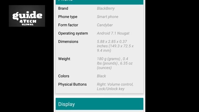 Blackberry KEYone Launched | Android 7.0 | 12MP Back camera | Super Processor смотреть онлайн