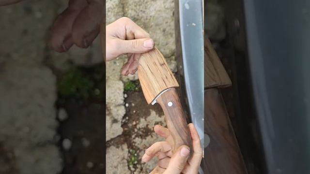 сделал себе ножик, ручка грецкий орех, лезвие диск от циркулярки нож своими руками смотреть онлайн