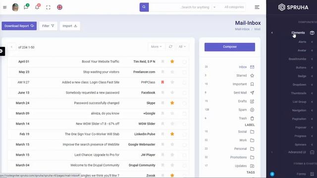 Spruha - Codeigniter Bootstrap Admin & Dashboard Html Template смотреть онлайн