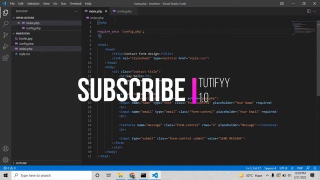 How to INSERT data in PHP and MYSQL - TUTIFYY 1.0 смотреть онлайн