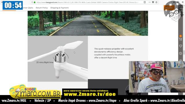 Drone Xiaomi Fimi A3 em 4:60 minutos com Zmaro falando de drones no banheiro смотреть онлайн