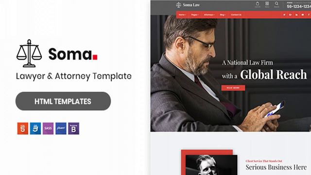 Soma - Lawyer & Attorney HTML5 Template | Themeforest Website Templates and Themes смотреть онлайн