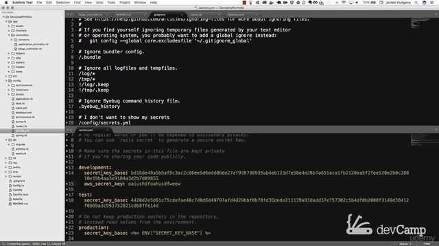 032 how to update a gitignore file to securely store secret credentials смотреть онлайн
