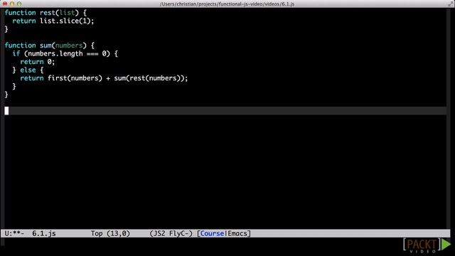 Learning Functional JavaScript: Recursive Thinking | packtpub.com смотреть онлайн
