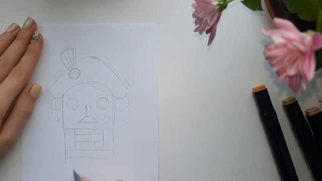 Щелкунчик. Как нарисовать Щелкунчика? Лёгкий способ нарисовать Щелкунчика. Тайный Санта смотреть онлайн