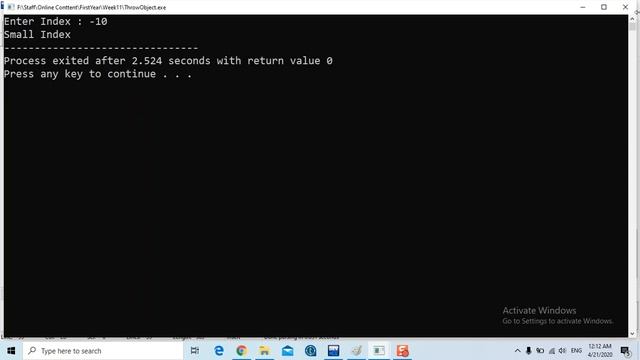 22 Exception Handling Custom Exception Throwng Object смотреть онлайн