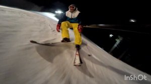 Обучалка/Как тормозить на лыжах /switch/ Evening skating/Вечернее катание