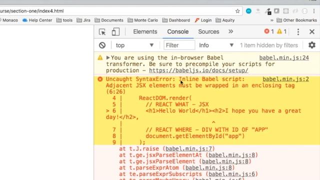 Day 4 - Render One Element - 30 Days of React смотреть онлайн