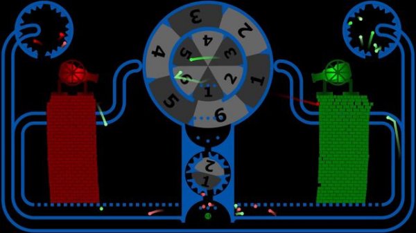 Castle Destruction 5 - Marble Race in Algodoo